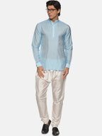 Sethukrishna Men Blue Kurta with Pyjama | Grocsy