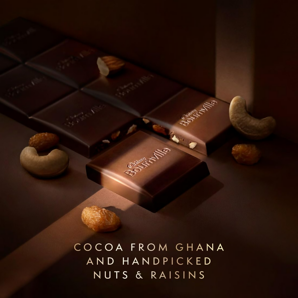Cadbury Bournville Fruit And Nut Dark Chocolate Bar | Grocsy