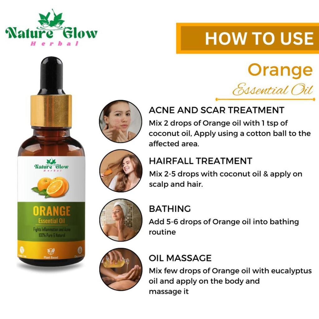 Nature Glow Herbal Orange Essential Oil | Grocsy