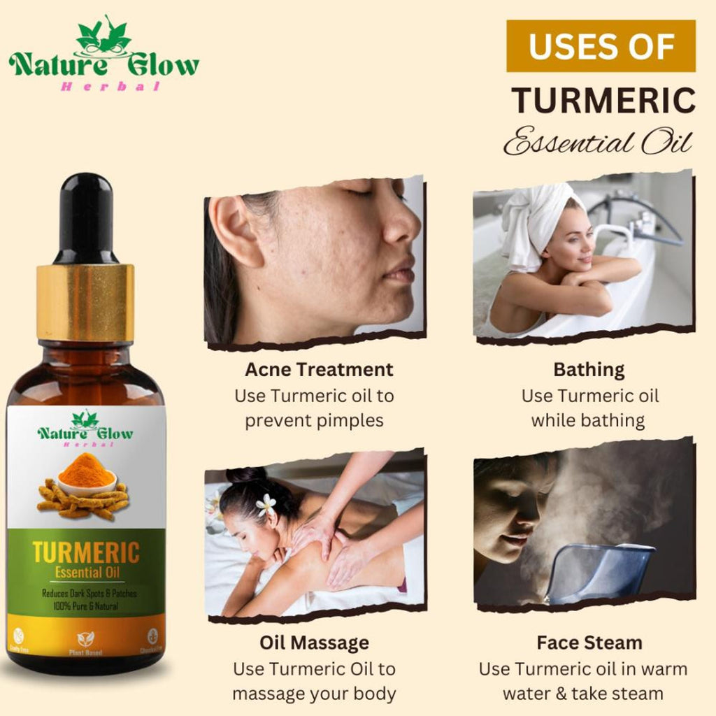 Nature Glow Herbal Turmeric Essential Oil | Grocsy