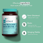 HK Vitals DHT Blocker With Biotin Tablets for Reduces Hair Fall, Stimulates Hair Growth | Grocsy