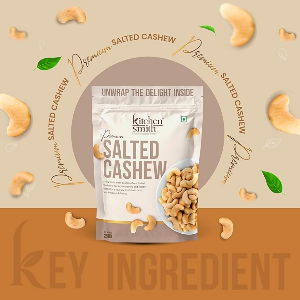 Kitchen Smith Premium Salted Whole Cashew | Grocsy