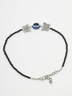 NVR Women's Evil Eye Black Anklets | Grocsy