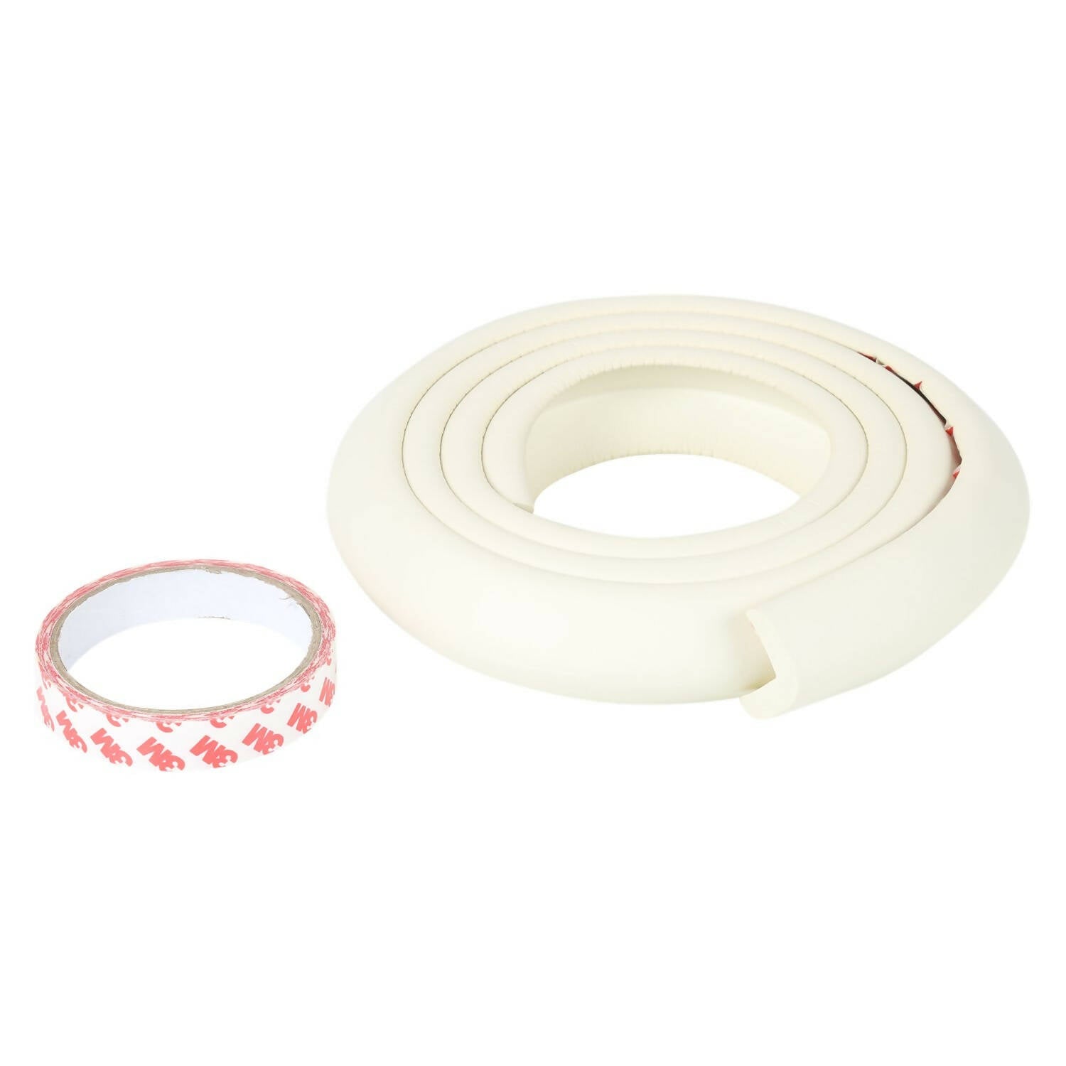 Safe-O-Kid Unique High Density L-Shaped 2 Mtr Long Large 2 Edge Guard Strips- White | Grocsy