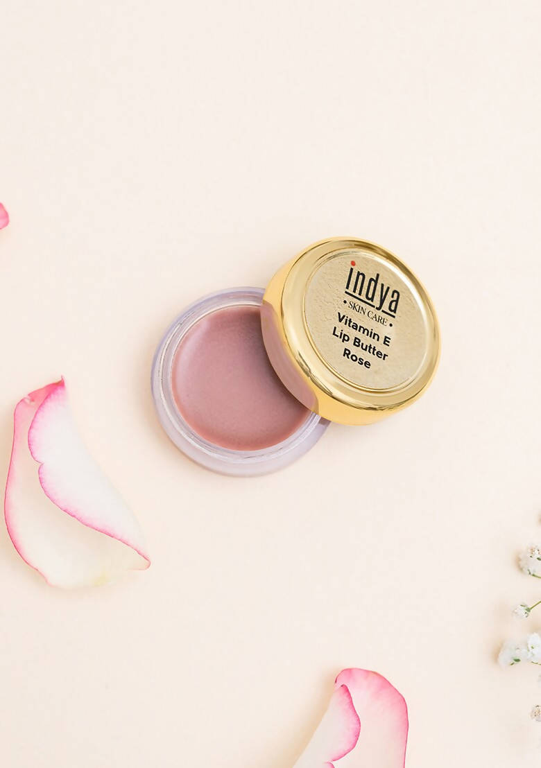 Indya Vitamin E Lip Butter - Rose | Grocsy