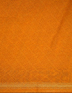 Shades Of Orange Floral Design Semi Chanderi Saree By Gayathri Reddy Designer Studio | Grocsy