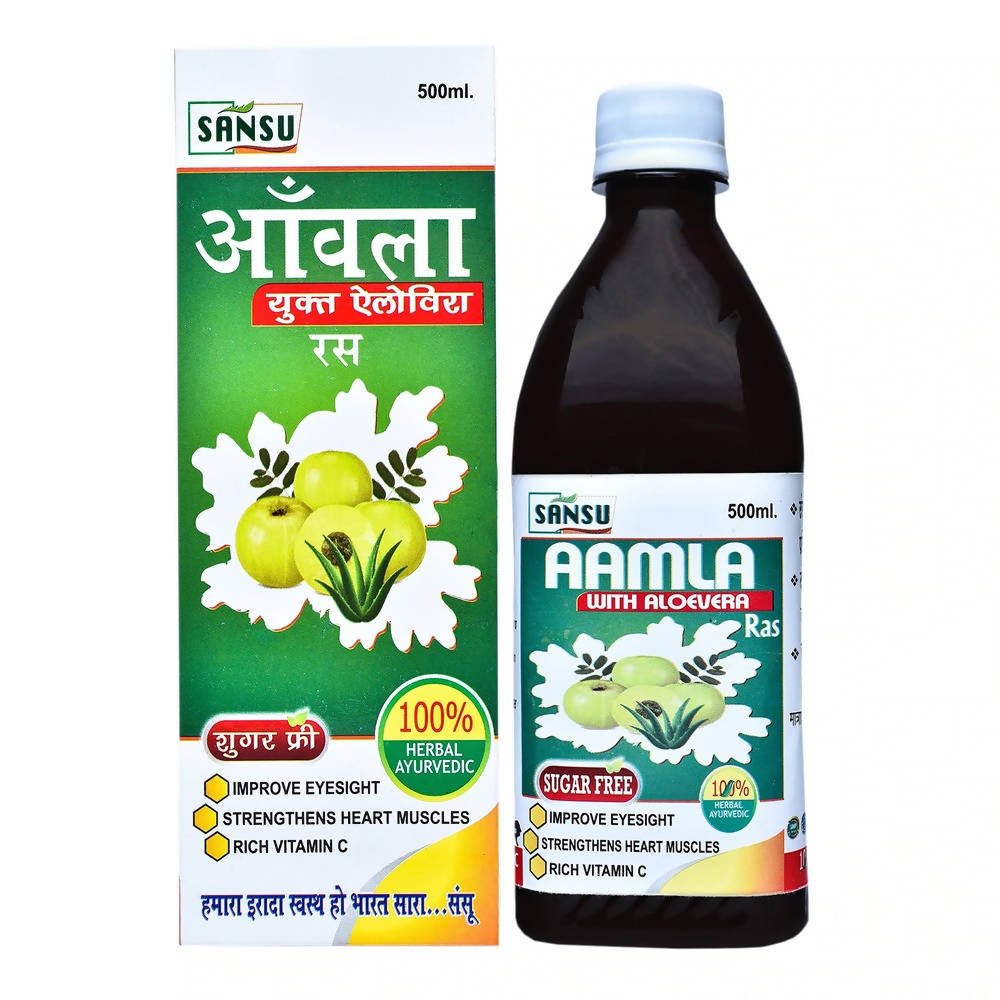 Sansu Aamla with Aloe Vera Ras Sugar Free | Grocsy