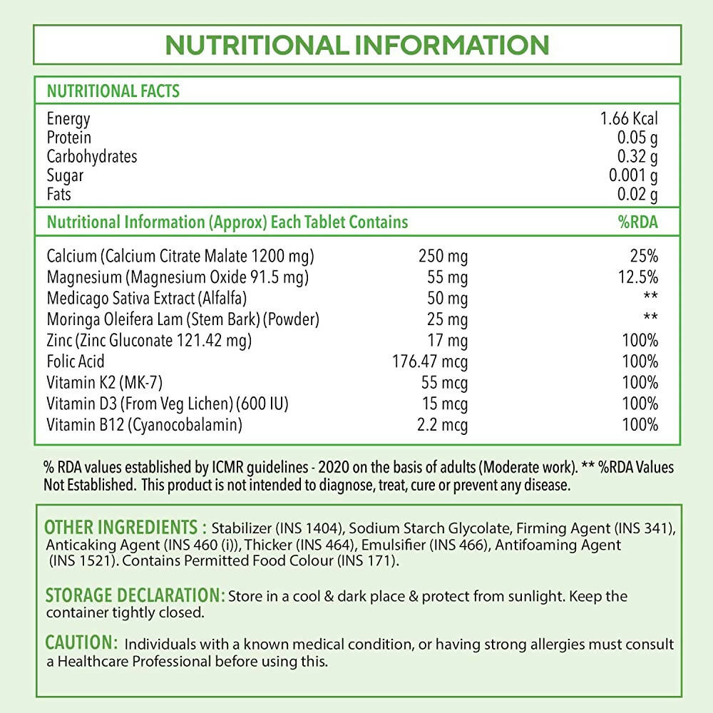 Zingavita Calcium Zinc+ Magnesium Tablets | Grocsy