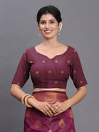 Shree Shyam Fashion Silk Purple Saree | Grocsy