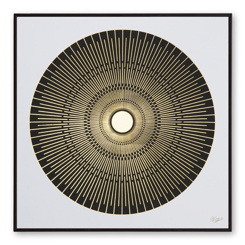 Tehzeeb Creations Golden Embossed Wall Painting | Grocsy