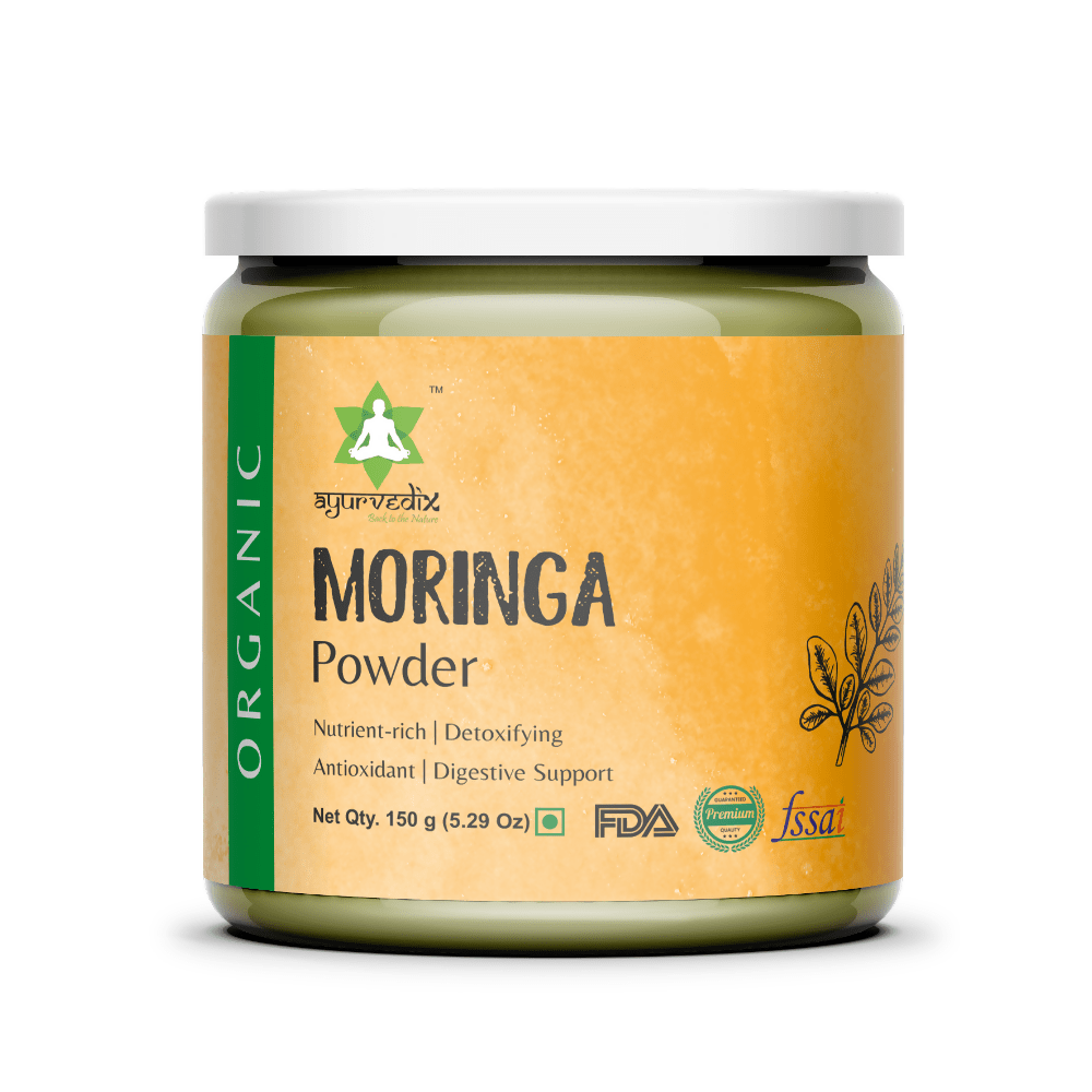 Ayurvedix Organic Moringa Leaf Powder | Grocsy
