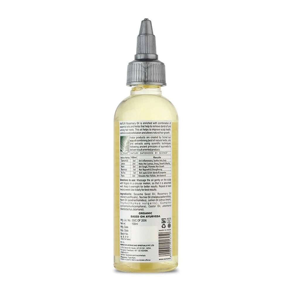 Inatur Rosemary Anti Dandruff Hair Oil | Grocsy