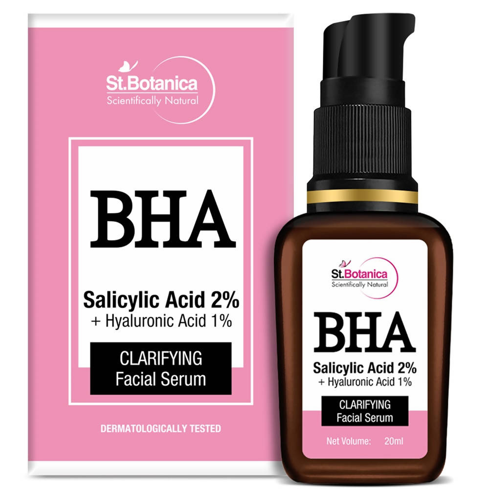 St.Botanica BHA Salicylic Acid 2% + Hyaluronic Acid 1% Clarifying Facial Serum | Grocsy