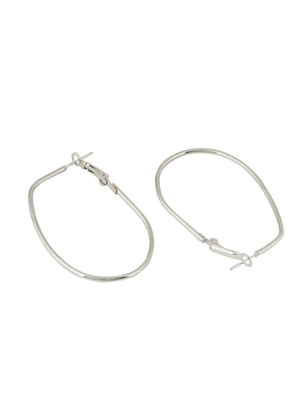 NVR Women Set of 2 Contemporary Hoop Earrings | Grocsy