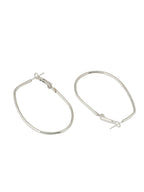 NVR Women Set of 2 Contemporary Hoop Earrings | Grocsy