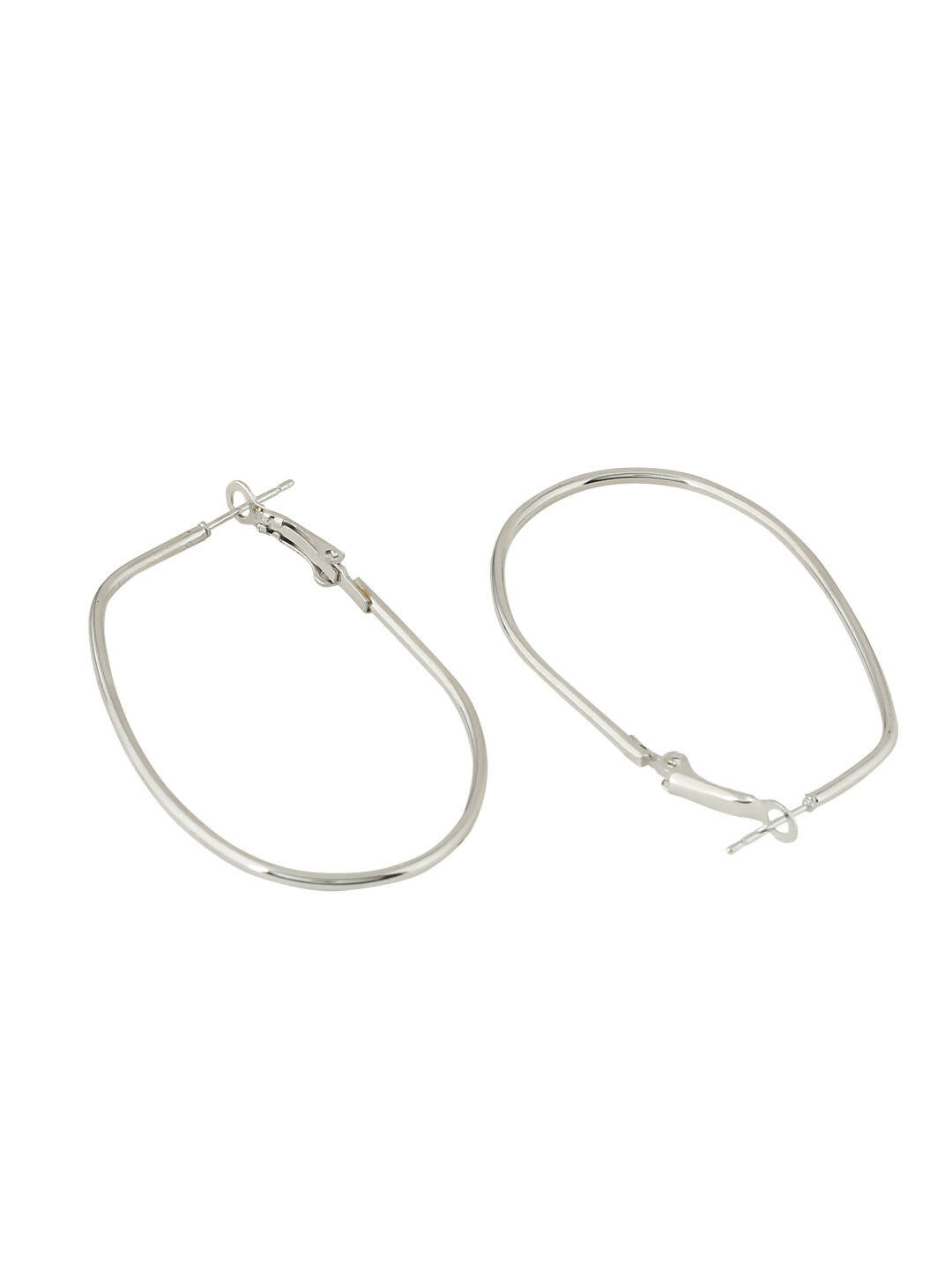 NVR Women Set of 2 Contemporary Hoop Earrings | Grocsy