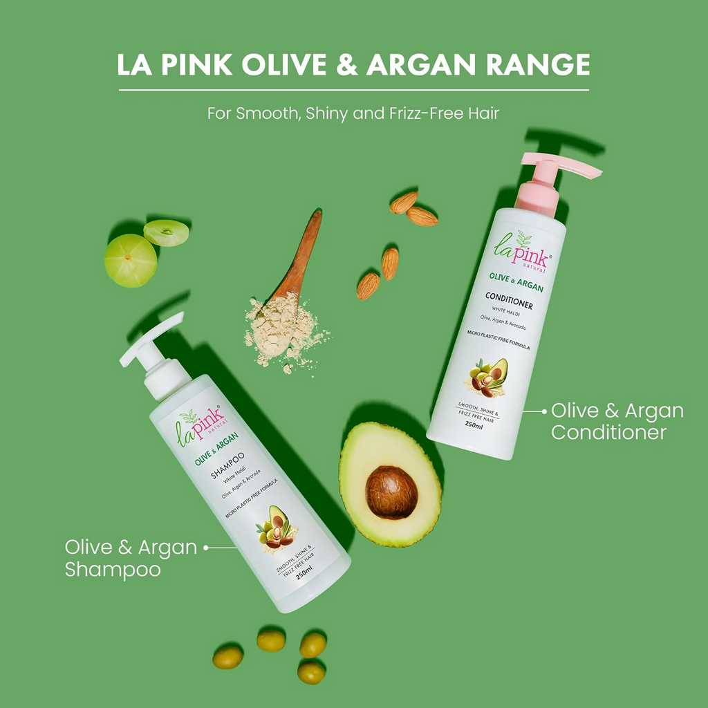 La Pink Olive Argan Shampoo With Avocado | Grocsy