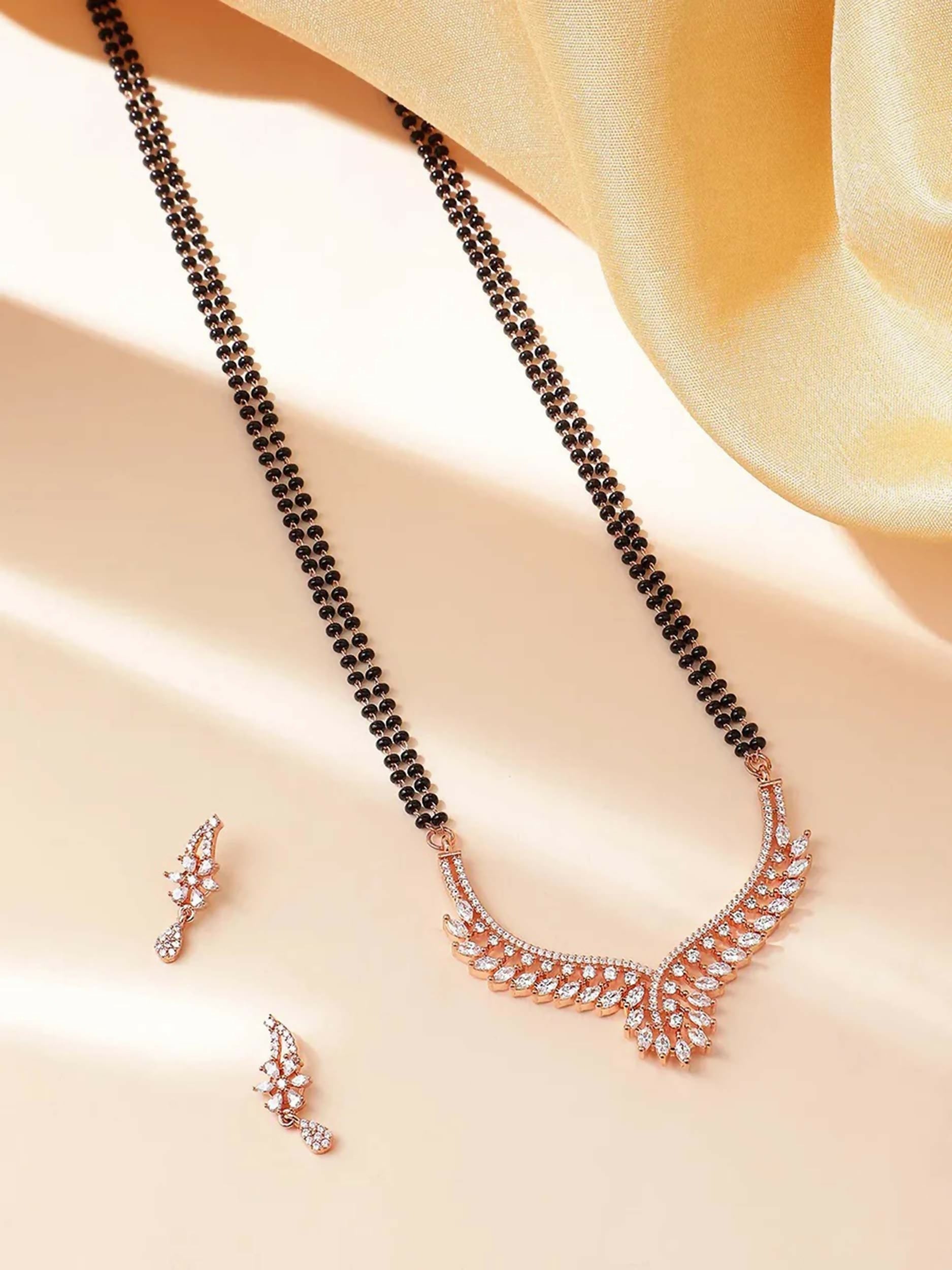 Joban Fashion Mangalsutra With Earrings For Women | Grocsy