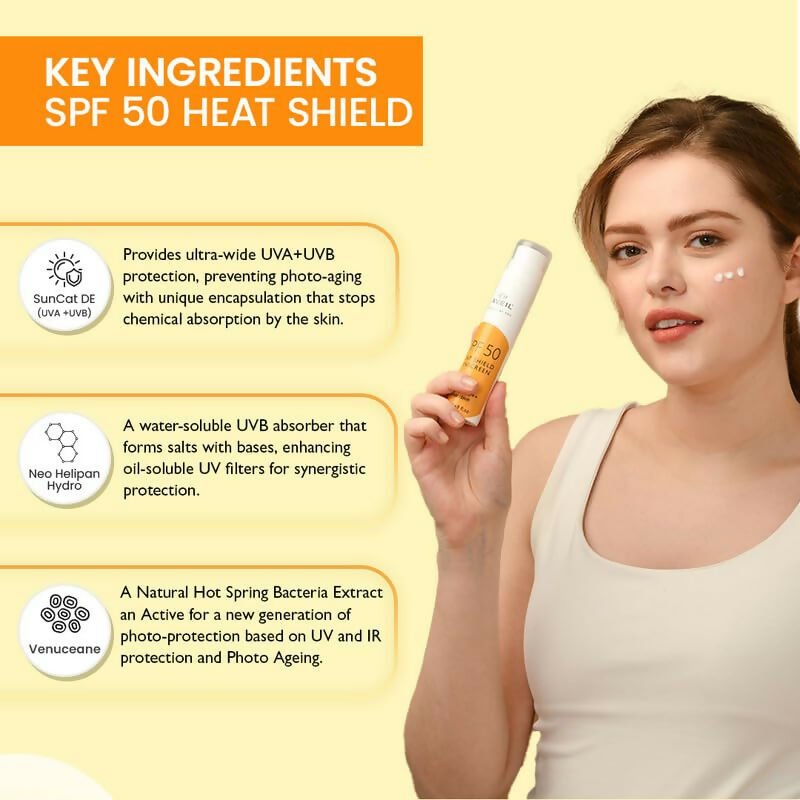 Aveil Heat Shield Gel Sunscreen SPF 50 With PA+++ | Grocsy