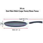 Vinod Zest Aluminium Non Stick Dosa Omni Tawa | Grocsy