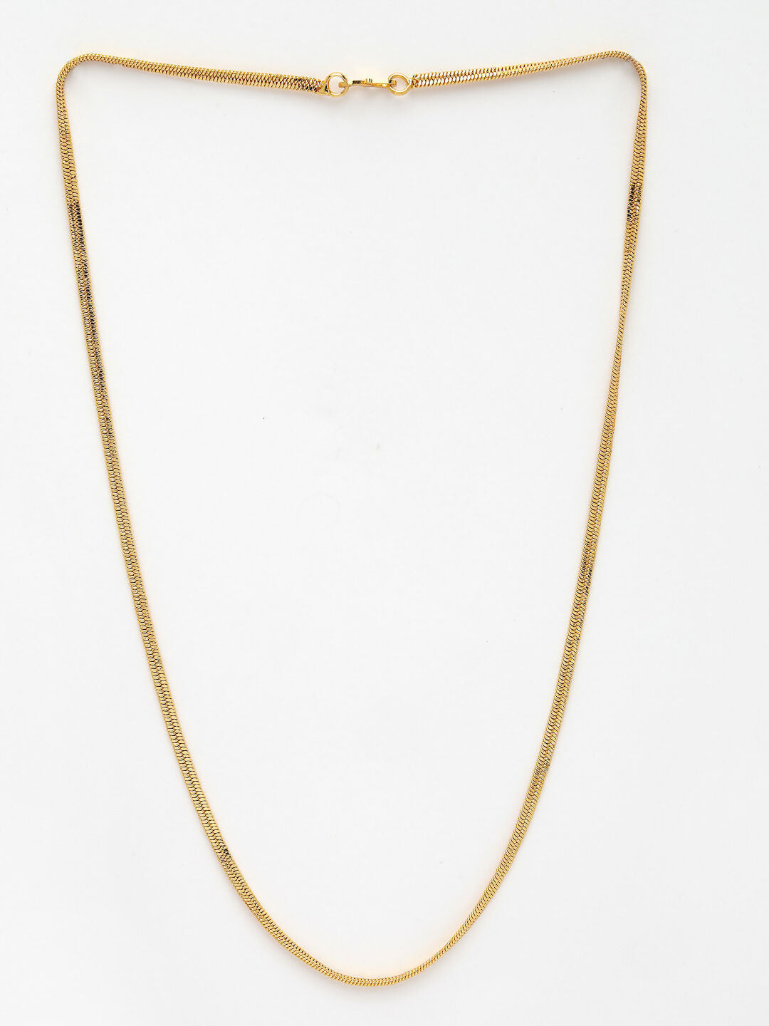 NVR Women's Set of 2 Gold-Polished Minimal Chain | Grocsy