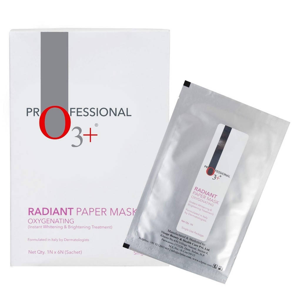 Professional O3+ Radiant Oxygenating Paper Mask | Grocsy