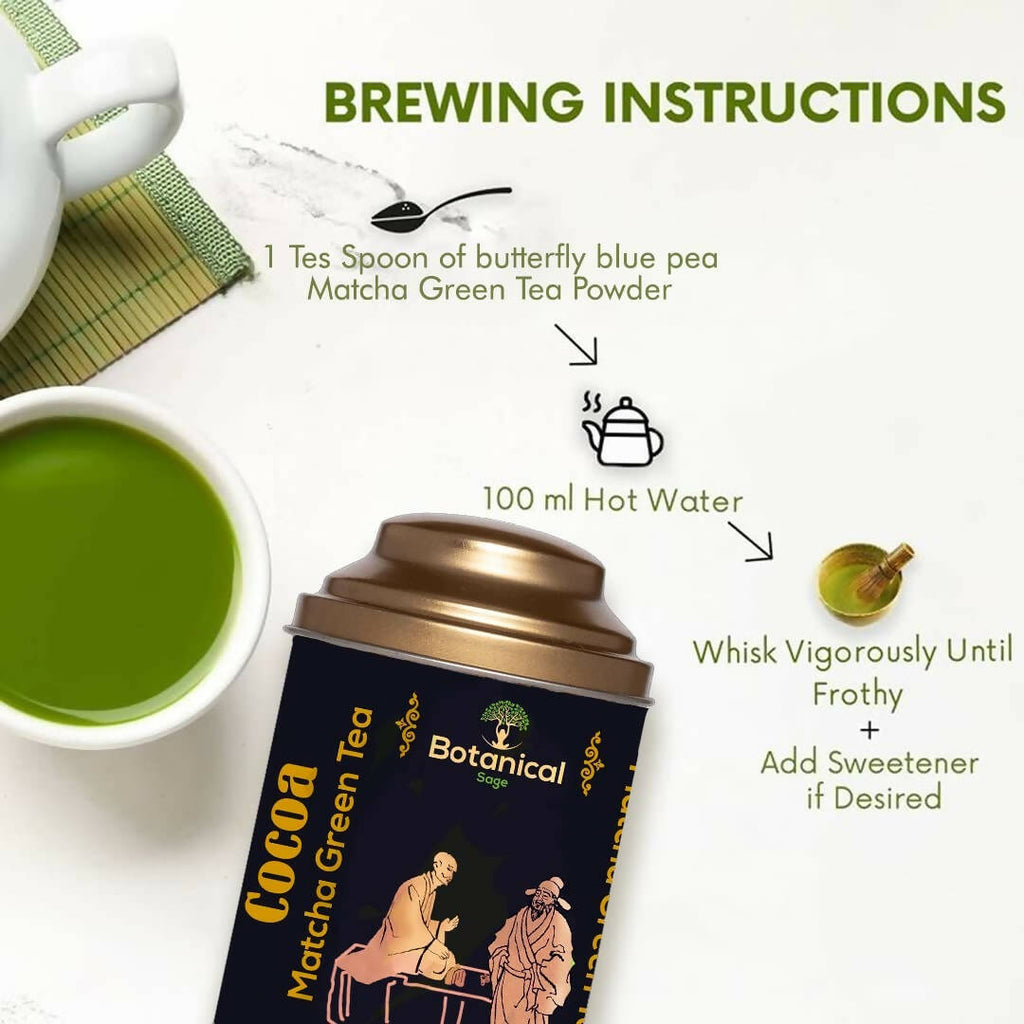 Botanical Sage Cocoa Matcha Green Tea | Grocsy