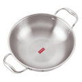 Hazel Triply Stainless Steel Induction Bottom Kadhai | Grocsy