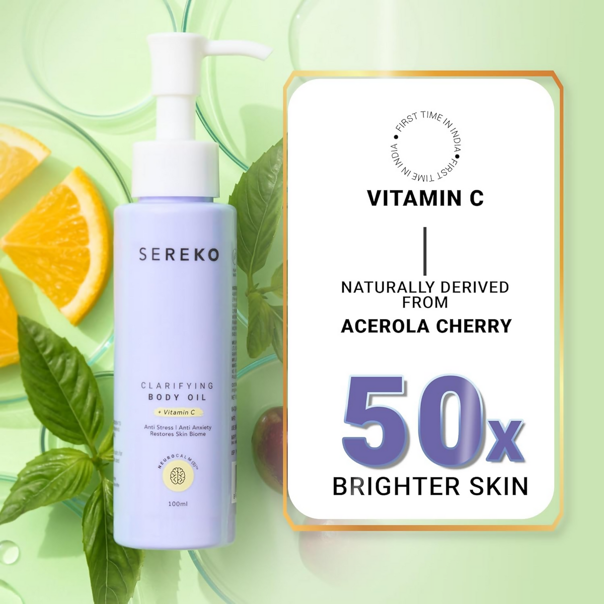 Sereko Almond & 50X Vitamin C Body Oil | Grocsy