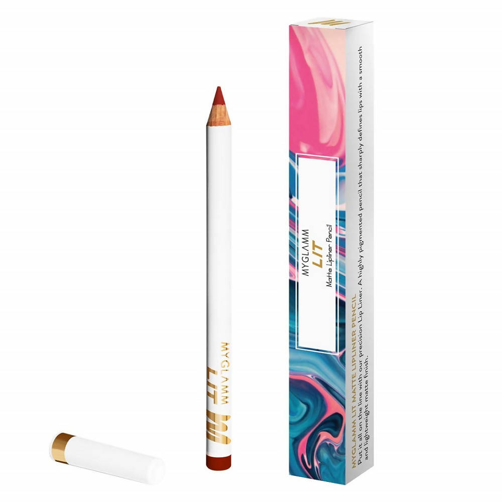 MYGLAMM LIT Matte Lip Liner Pencil | Grocsy