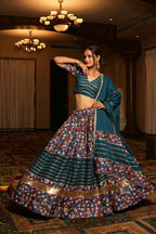 AI Fashion Rama Crepe Designer Navratri Wear Lehenga Choli Collection | Grocsy