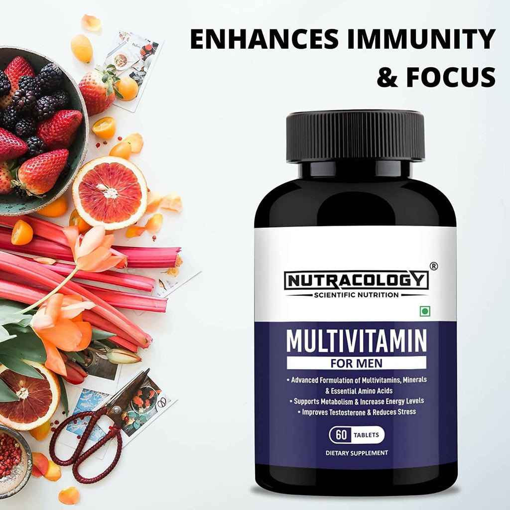 Nutracology Multivitamin for Men for Energy Strength & Stamina Tablets | Grocsy