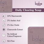 Bake 10% Niacinamide + 3% Azelaic Acid Scrub Treatment Soap | Grocsy
