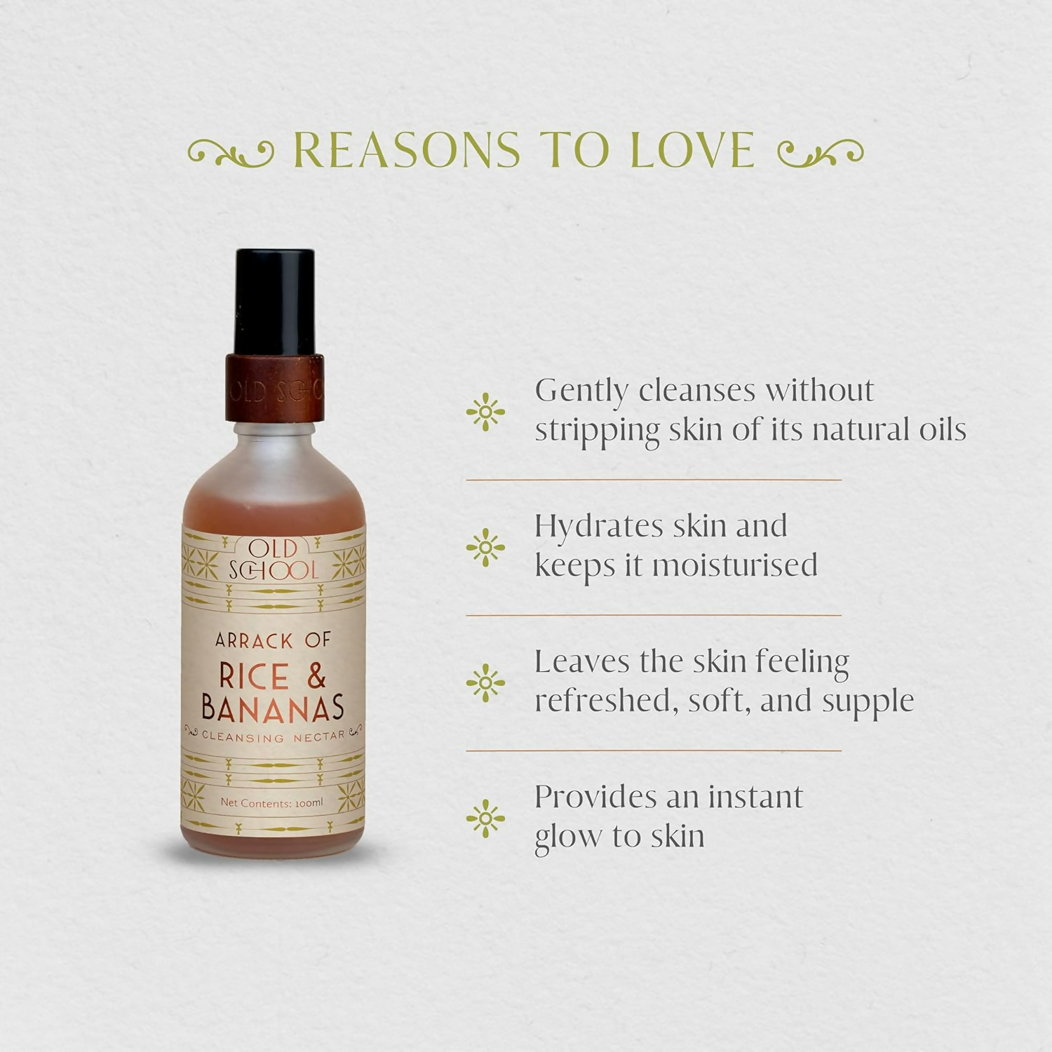 Old School Rituals Arrack Of Rice & Bananas Cleansing Nectar Gentle Hydrating Face Wash | Grocsy