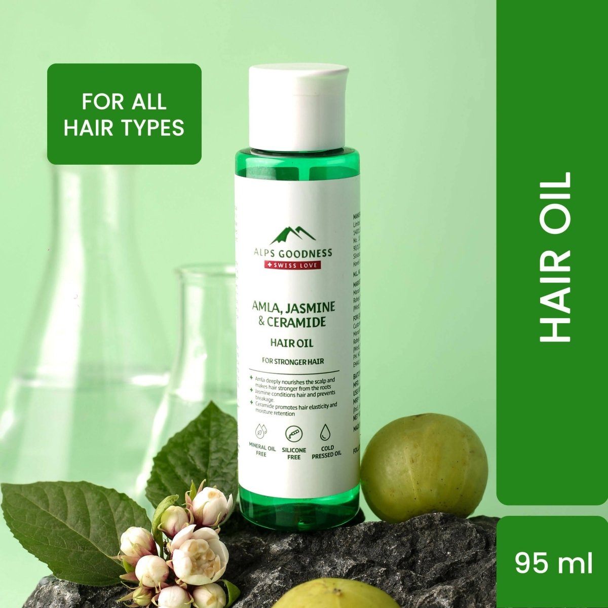 Alps Goodness Amla, Jasmine & Ceramide Hair Oil | Grocsy