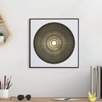 Tehzeeb Creations Golden Embossed Wall Painting | Grocsy