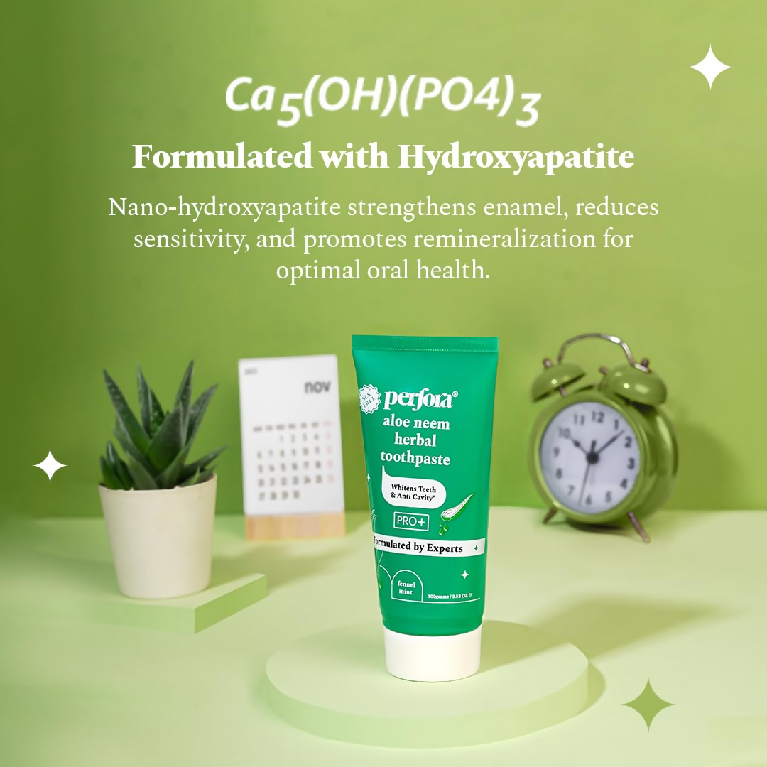 Perfora Aloe Neem Herbal Toothpaste - Fennel Mint | Grocsy
