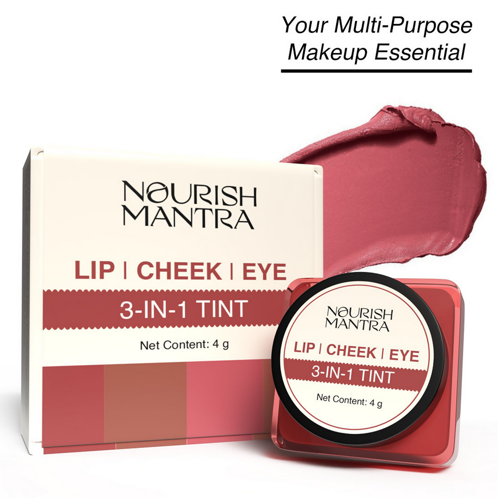 Nourish Mantra Lip Cheek & Eye Tint for Long-lasting Color with Rich Pigment | Grocsy