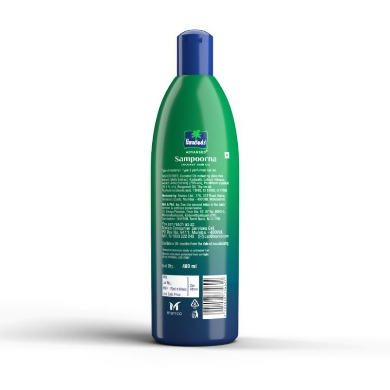 Parachute Advansed Sampoorna Coconut Hair Oil | Grocsy