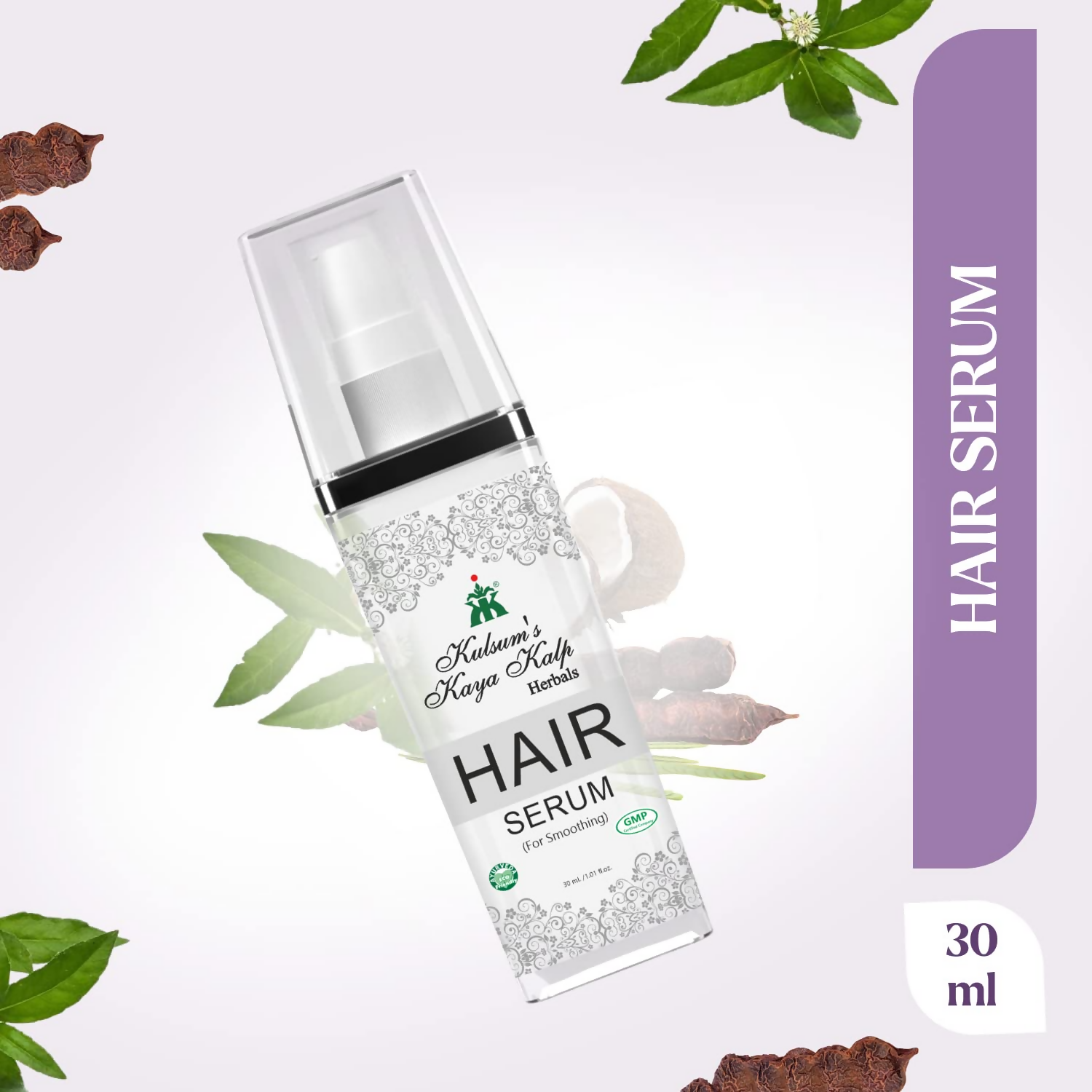 Kulsum's Kaya Kalp Hair Serum With Shikakai & Bhringraj For All Hair Types | Grocsy
