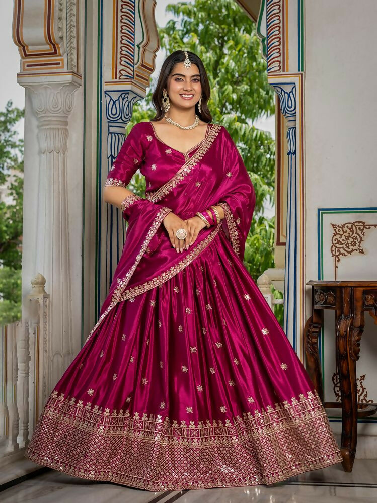 Lehenga Mart pink Designer Wedding Wear Lehenga Choli | Grocsy