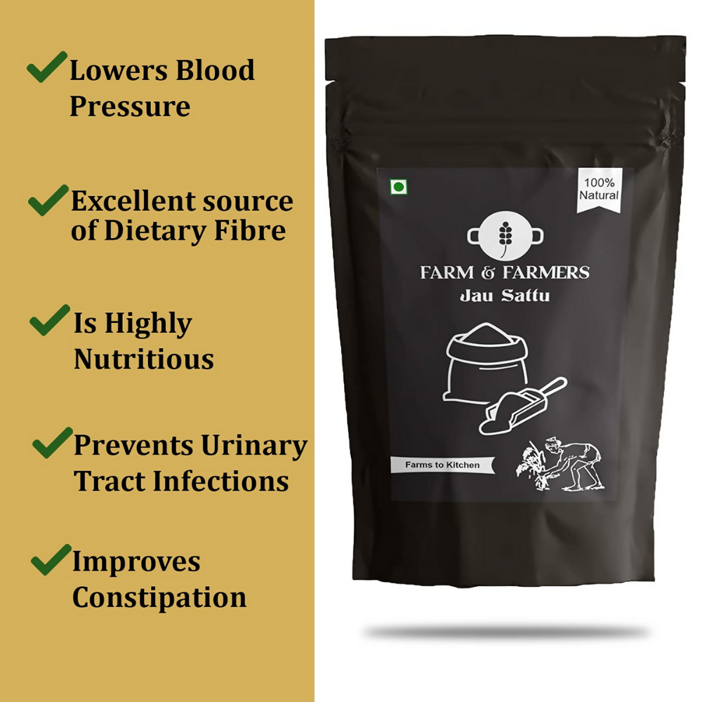 Farm & Farmers Organic Jau Sattu Flour | Grocsy