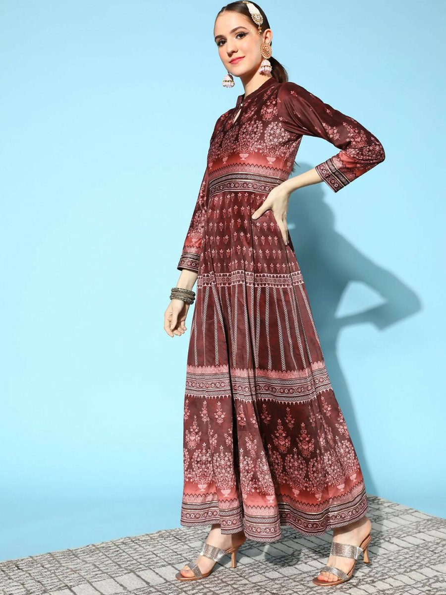 Ahalyaa Women's Beautiful Black Color Digital Print Velvet Kurta | Grocsy