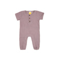 Sunshine Baby Cute Organic Muslin Cotton Babies Full Length Romper With Sleeve - Purple | Grocsy