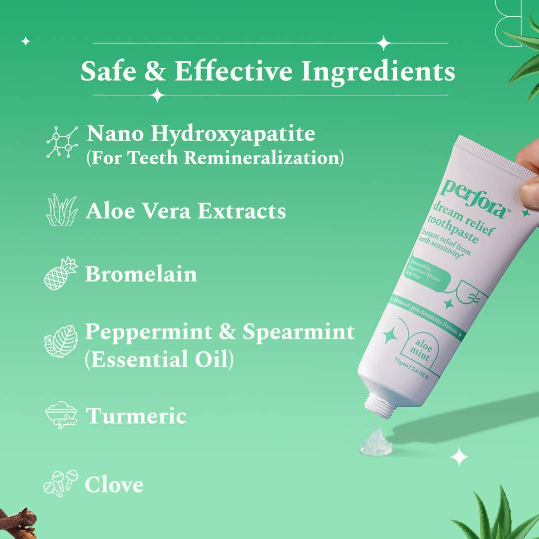 Perfora Sensitive Toothpaste - Aloe Mint | Grocsy