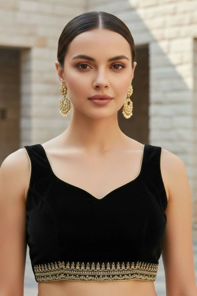 Joban Fashion Black Soft twill Net Party Wear Sarees | Grocsy