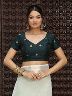 Shree Shyam Fashion Light Green Cotton Saree | Grocsy