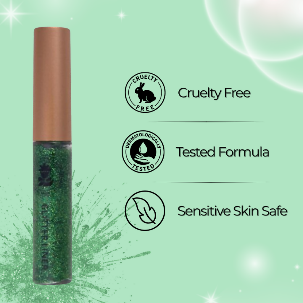 BOBI Glitter Eyeliner Green Diamond Sparkle Finish | Grocsy
