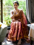 Suta Raga Bhairavi Saree | Grocsy