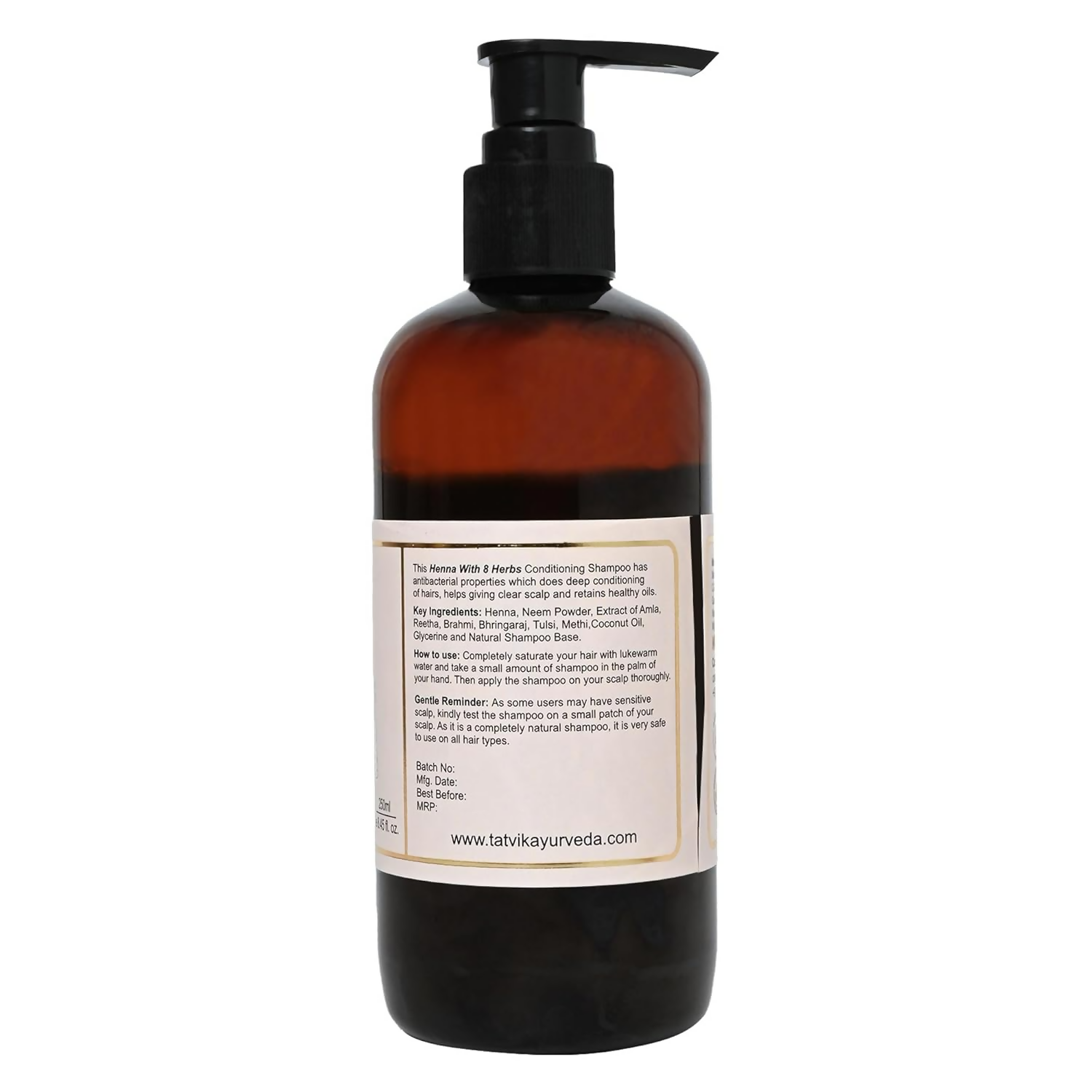 Tatvik Ayurveda Nirmalkesha Shampoo (Henna With 8 Herbs) | Grocsy